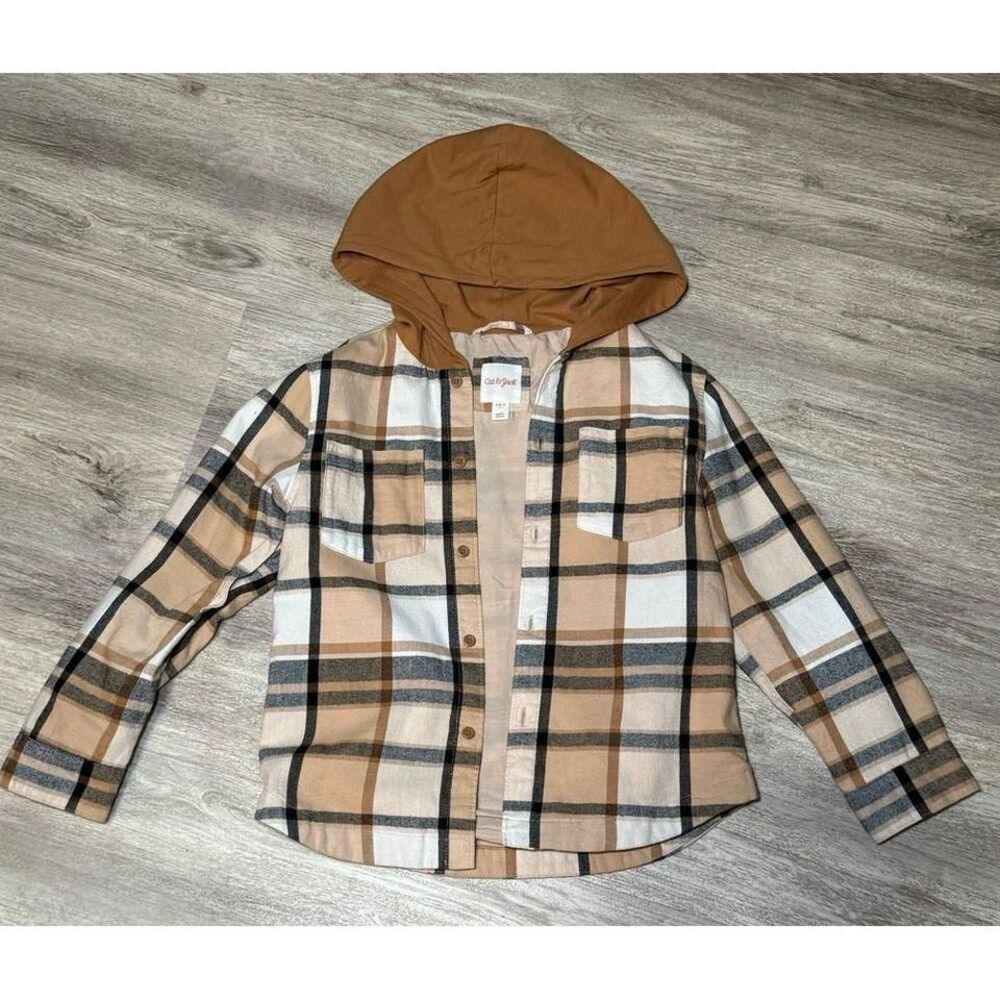 Flannel Cat & Jack kids small 6/7‎